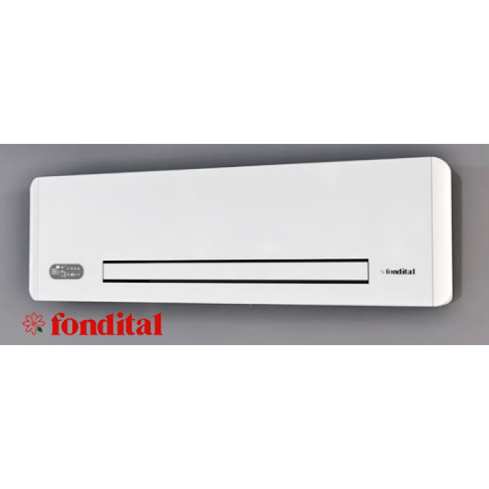 Fancoilová jednotka pro instalaci na stěnu,jako split systema Fondital Aural Split 40.Rozměry-927x335x128 (cena bez DPH).