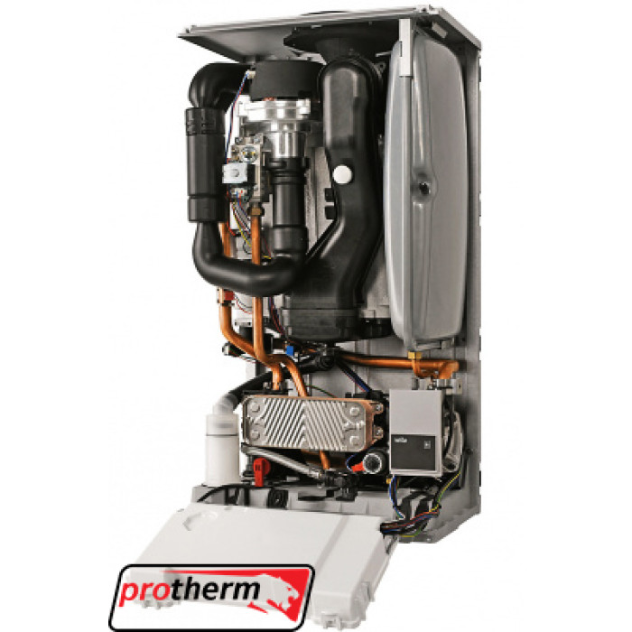 Kondenzační kotel s průtokovým ohřevem vody Protherm Gepard Condens 18/25 MKV-A (18-25 kwt).