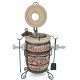 Tandyr / tandoor pec ze šamotové hlíny. Univerzální pec / gril pro přípravu kebabu, masa, zeleniny, a další. Model "Muškát". Vhodný pro skupiny: až 6 osob. Hmotnost: 100 kg .Objem: 75 dm³ (75 litrů).