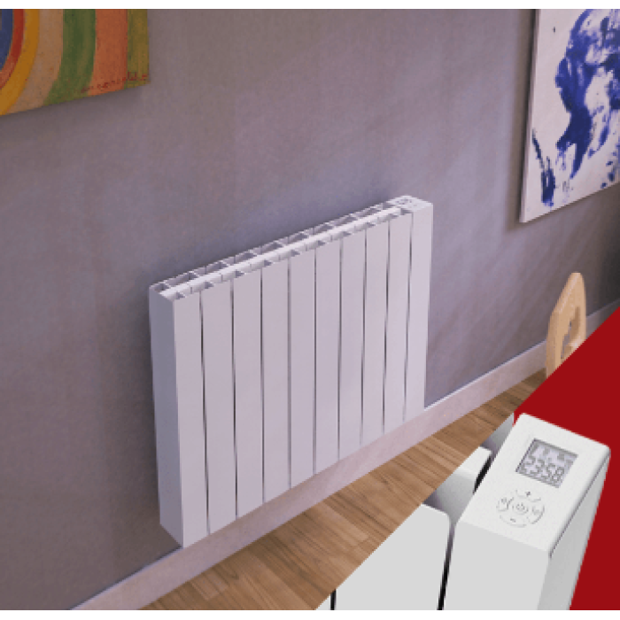 Termodynamický Elektrický radiátor Fondital E-BLITZ CORE -600W,647 mm,levý/pravý termostat.