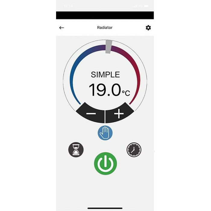 Termodynamika kapalinou naplněný, elektrický radiátor model Fondital e-BLITZ Wi-Fi-5čl,1000 W,500*470mm.