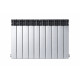 Bimetalový radiátor MIRADO 500/96 SILVER – 30 bar  (cena za 1 dil). Záruka 25 let!