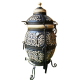 Tandyr / tandoor pec ze šamotové hlíny. Univerzální pec / gril pro přípravu kebabu, masa, zeleniny, a další. Model"Šafrán". Vhodný pro skupiny  skupiny: až 17 osob. Hmotnost: 150 kg.Objem: 130 dm³ (130 litrů).